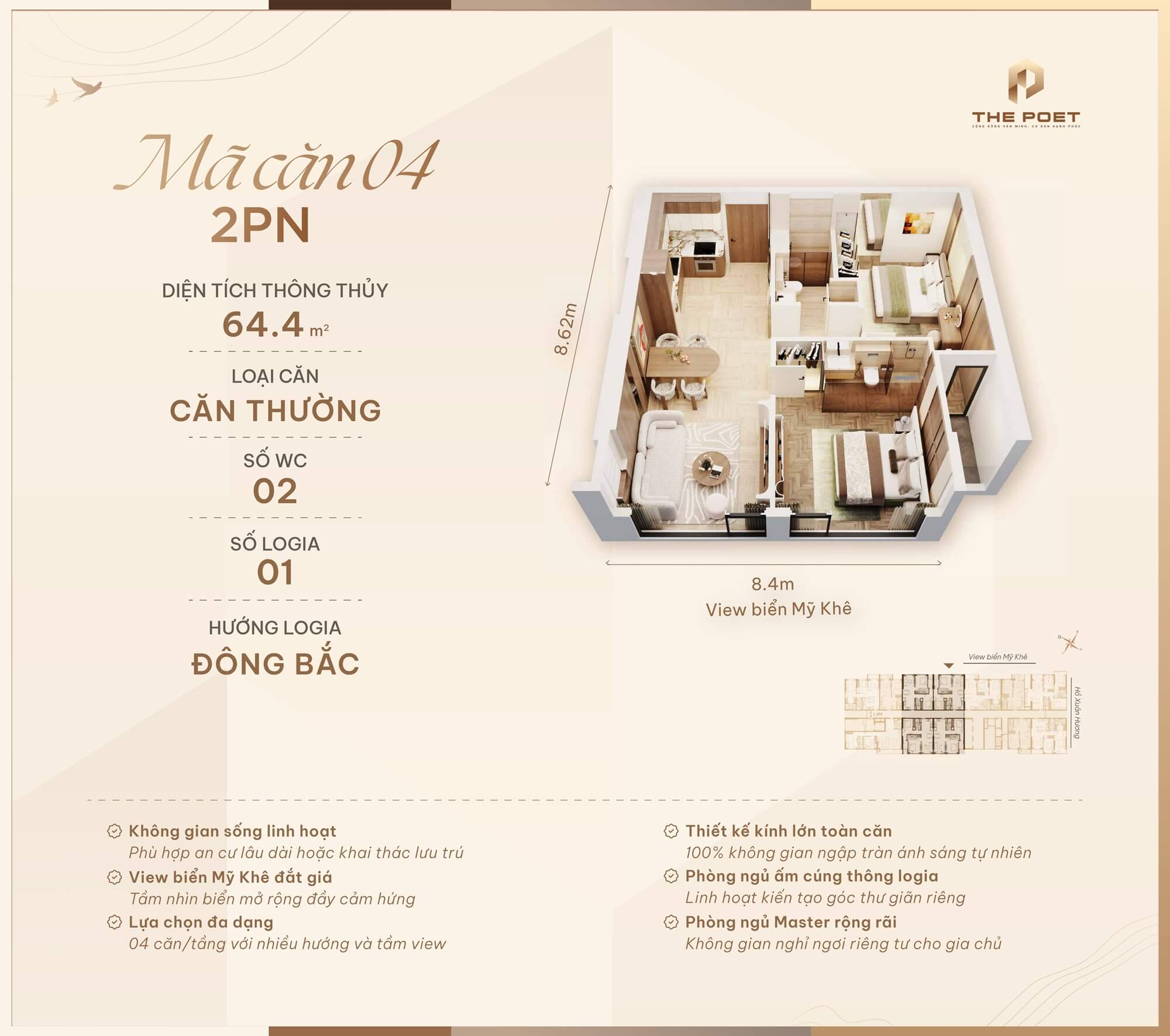 thiết kế căn hộ the poet residence đà nẵng