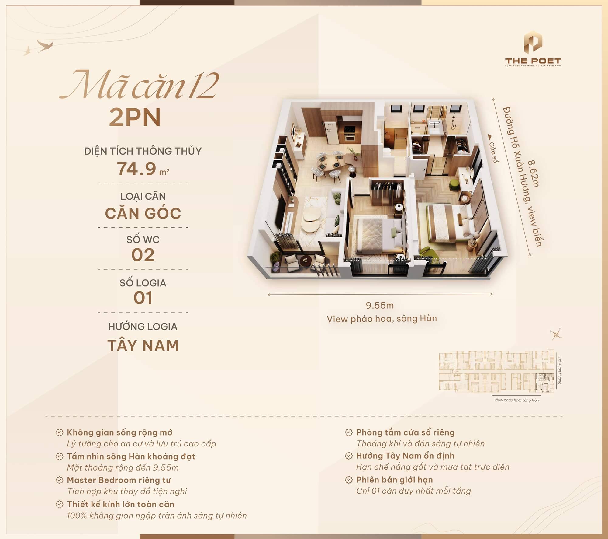 thiết kế căn hộ the poet residence đà nẵng