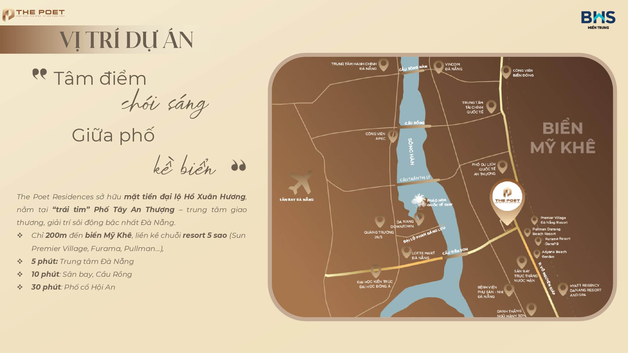 vị trí dự án the poet residence đà nẵng